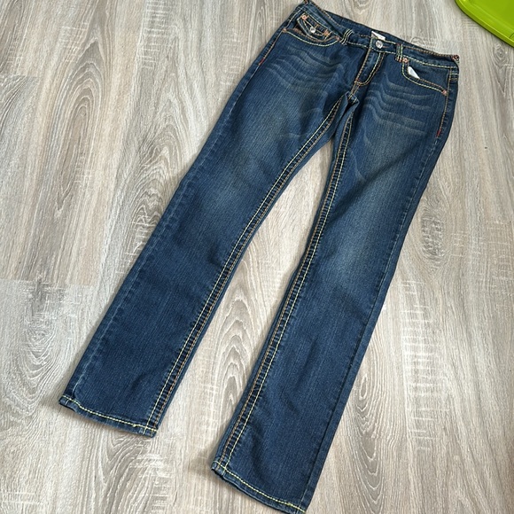 True Religion Jeans with yellow and red stitching - Picture 6 of 8